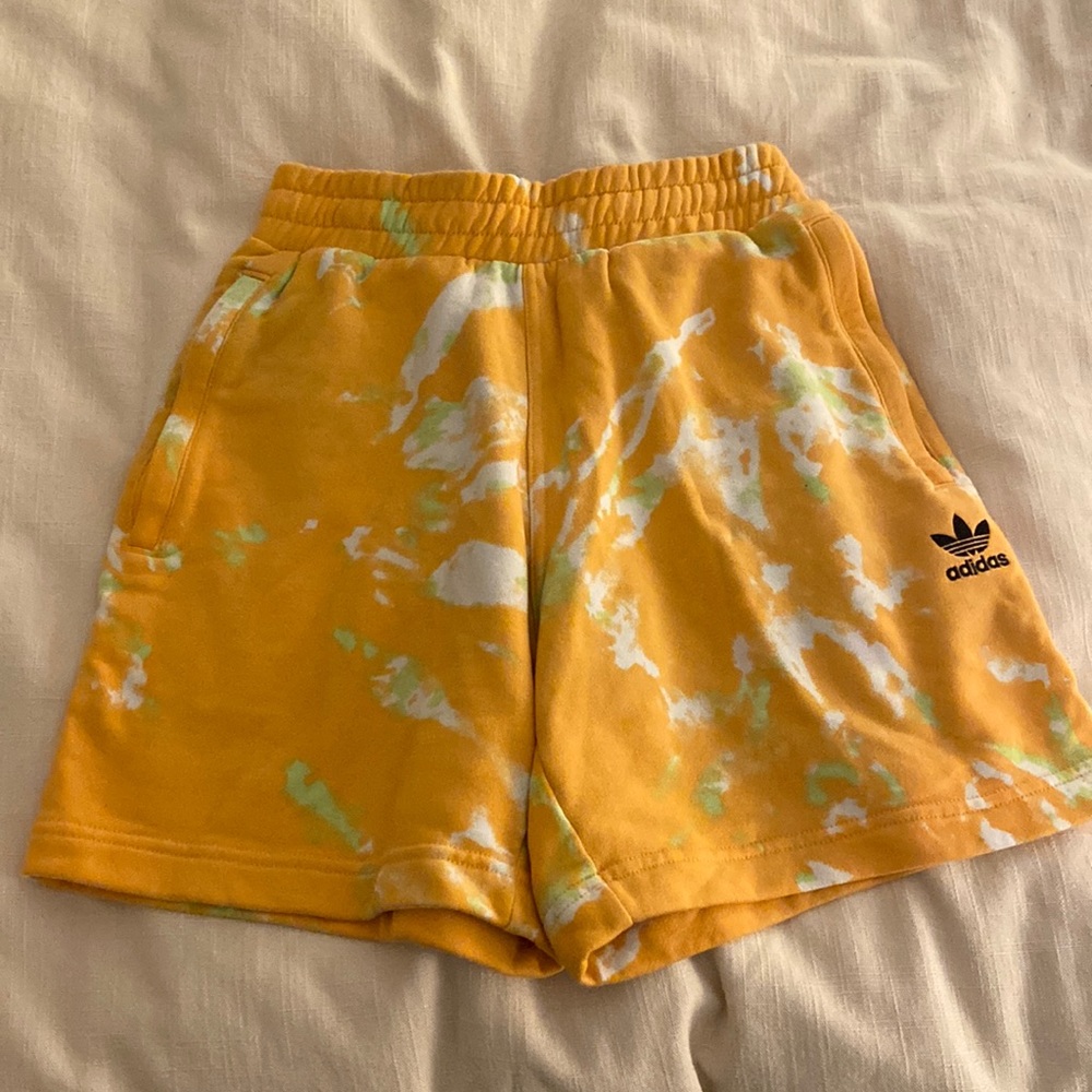Adidas Essentials tie dye shorts